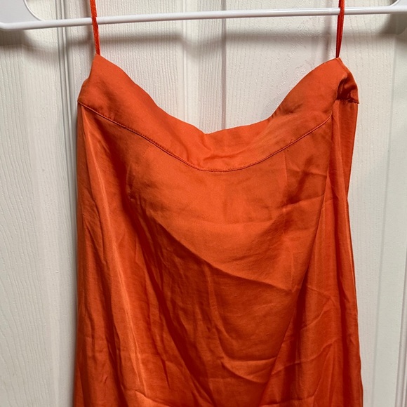 Free People Vibrant Orange Assymetrical Skirt - Picture 8 of 12